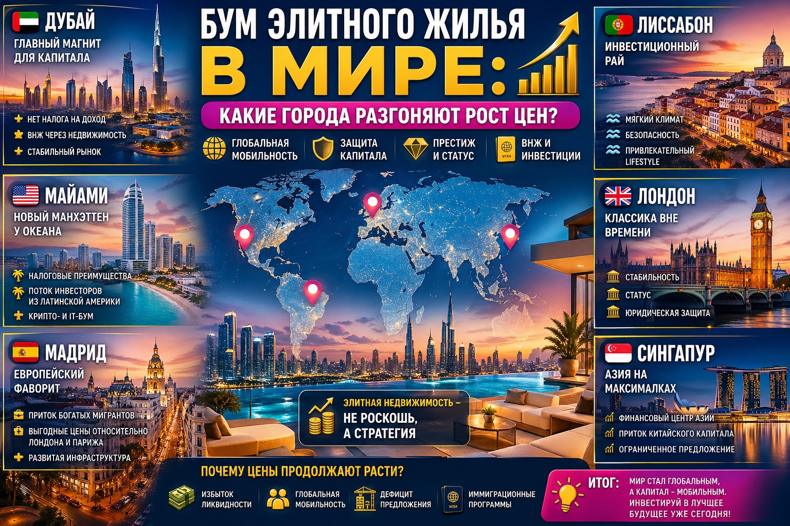 Бум элитного жилья в мире: какие города разгоняют рост цен?