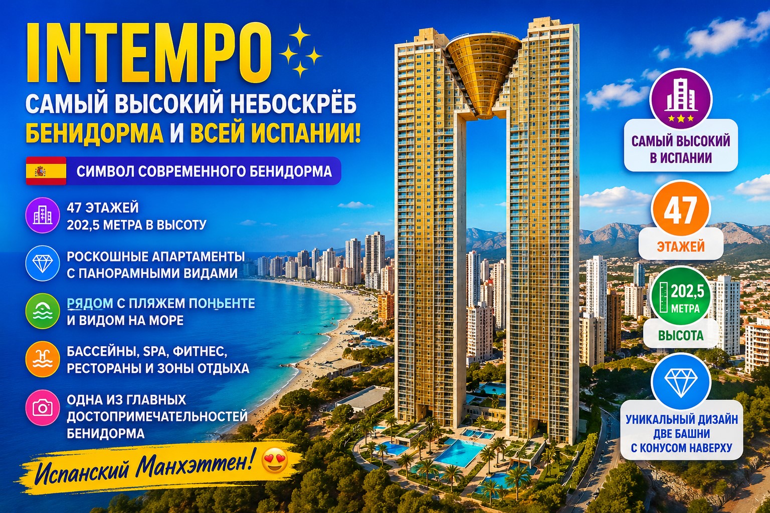 Intempo - самый высокий небоскрёб Бенидорма и всей Испании