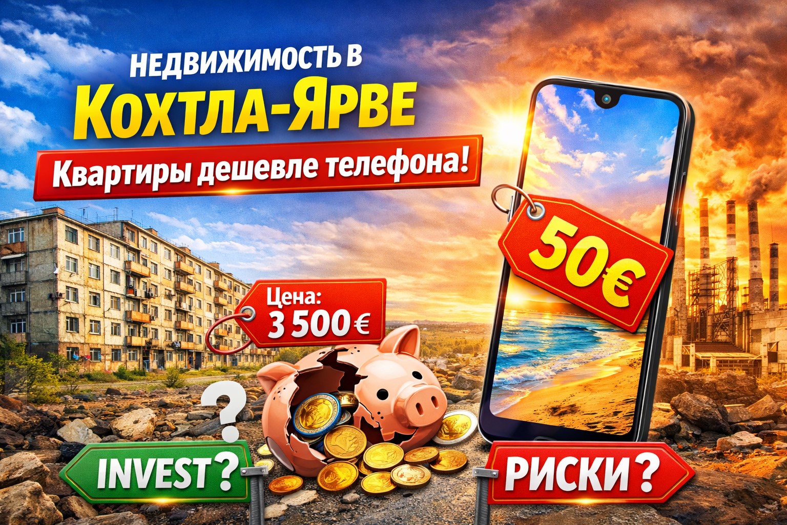 Недвижимость в Кохтла-Ярве, Эстония: квартиры по цене б/у авто - реальность или подвох?