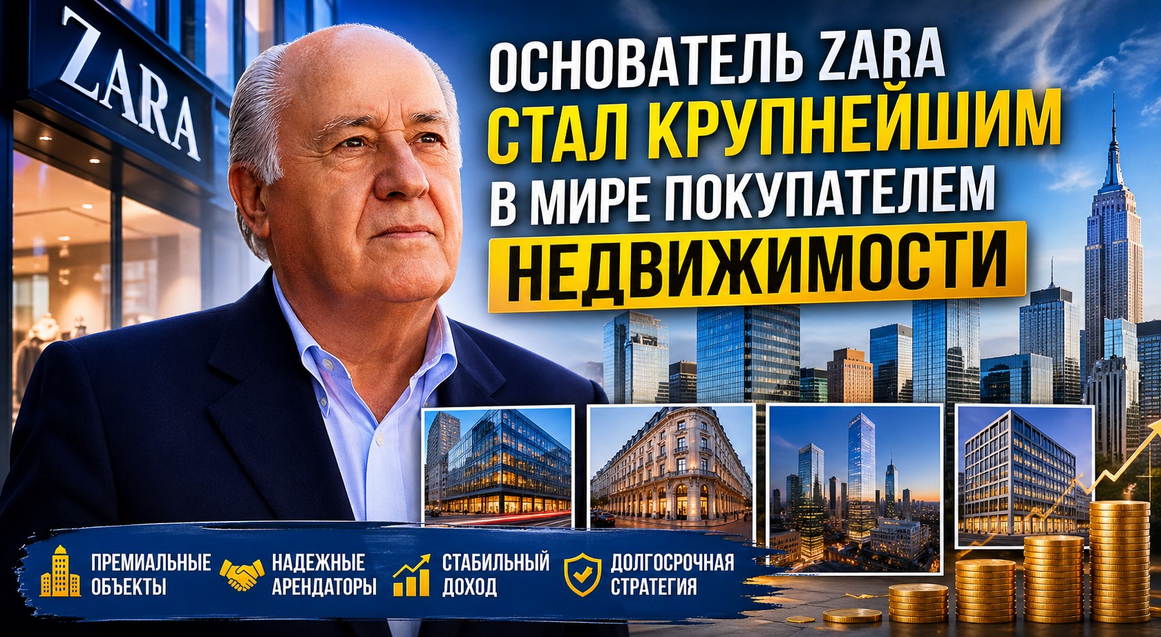 Основатель Zara стал крупнейшим в мире частным покупателем недвижимости