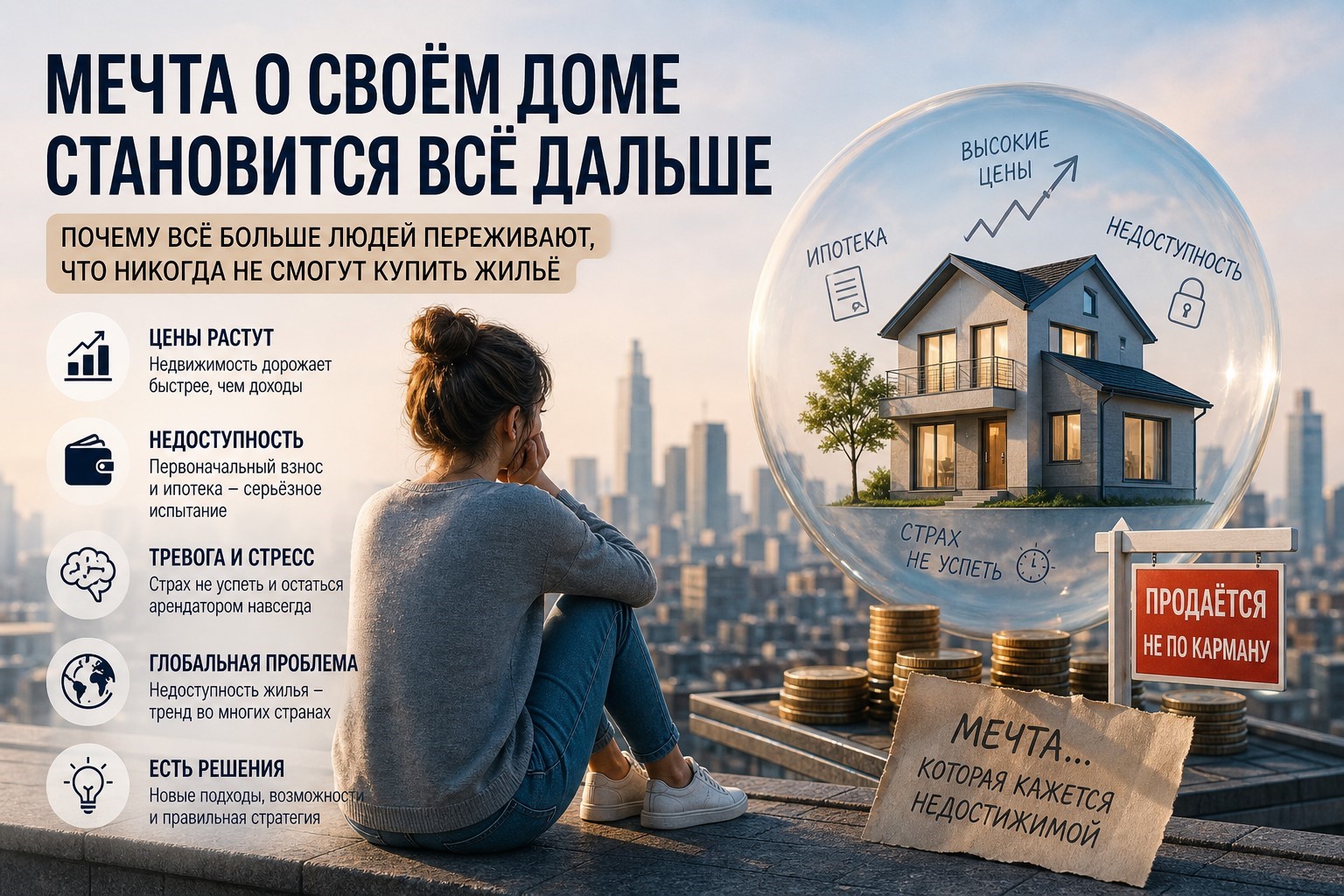Почему всё больше людей сомневаются, что смогут купить жильё