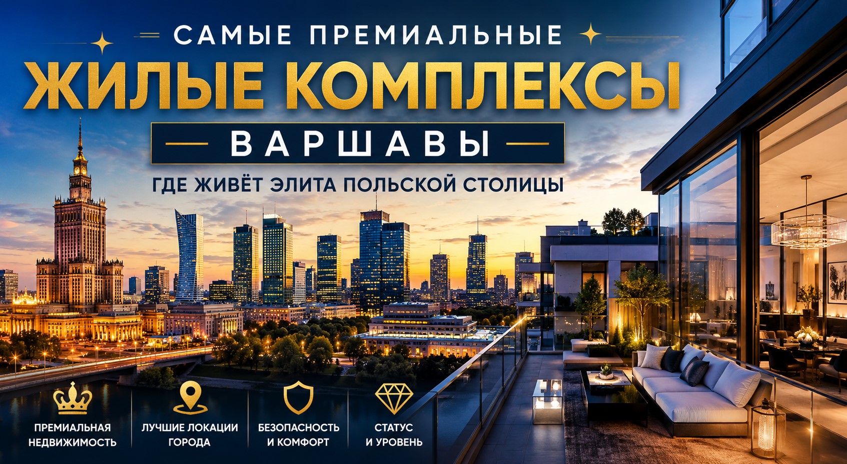 Самые премиальные жилые комплексы Варшавы: где живёт элита польской столицы